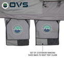 HD Nomadic 3 Person Extended Soft Shell Roof Top Tent, Grey Body & Green Rainfly