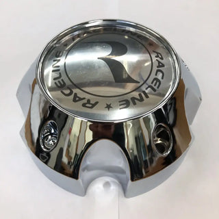 CPR982-55-C RACELINE 982 RAPTOR CAP CHROME W/SILVER LOGO 5X5.5/5X150