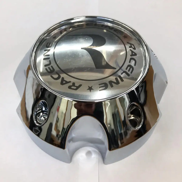 CPR982-55-C RACELINE 982 RAPTOR CAP CHROME W/SILVER LOGO 5X5.5/5X150