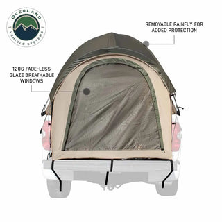 LD TACT Truck Bed Tent with PVC Floor, Storage Loft, and Adjustable Straps