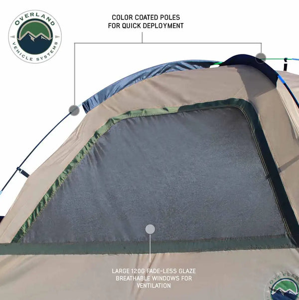 LD TACT Truck Bed Tent with PVC Floor, Storage Loft, and Adjustable Straps
