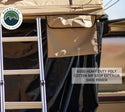 LD TMBK 3 Person Soft Shell Roof Top Tent, Tan Body & Green Rainfly