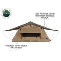 LD TMBK 3 Person Soft Shell Roof Top Tent, Tan Body & Green Rainfly