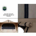 LD TMBK 3 Person Soft Shell Roof Top Tent, Tan Body & Green Rainfly