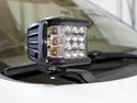 2010-2020 Lexus GX 460 Low Profile LED Side Projecting Ditch Light Mounted to White Vehicle - Cali Raised LED
