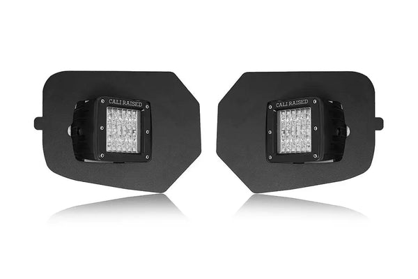 LED Fog Light Pod Replacements Brackets Kit For 2016-2023 Toyota Tacoma