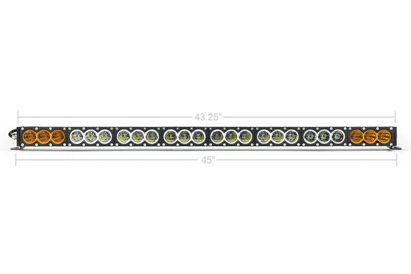 Dual Function Amber/White LED Light Bar Prinsu Mounting Brackets/Combo - Cali Raised LED