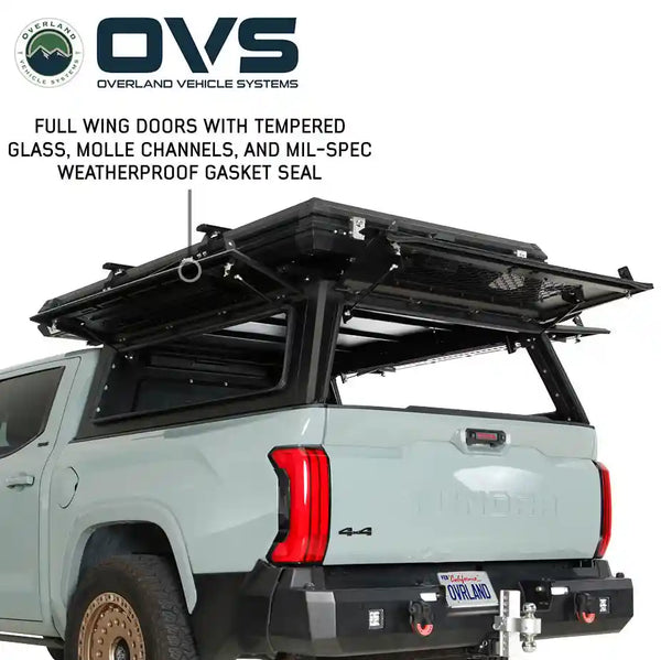 Expedition - Pro+ Truck Cap W/ Full Window Wing Doors, and 3rd Brake Light