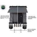 HD Mamba 3 Person Clam Shell Aluminum Hard Shell Roof Top Tent, Grey Body & Green Trim