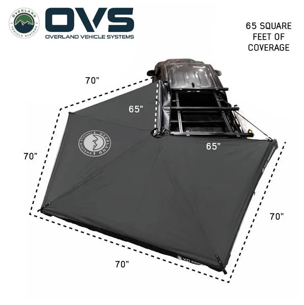 XD Nomadic 270 LTE Awning - Black Fabric and Travel Cover