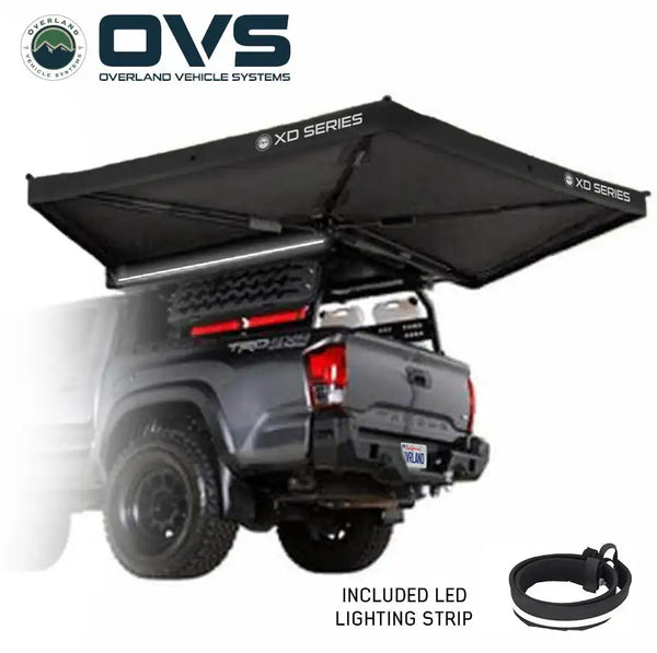 XD Nomadic 270 LTE Awning - Black Fabric and Travel Cover