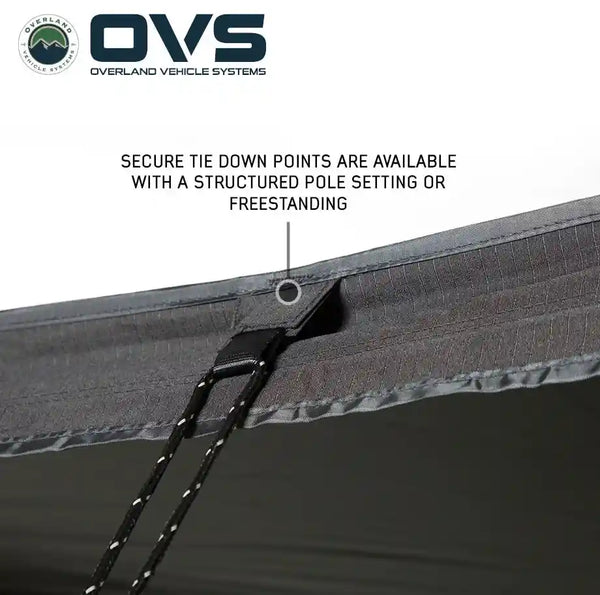 XD Nomadic 270 LTE Awning - Black Fabric and Travel Cover