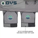 HD Nomadic 2 Person Extended Soft Shell Roof Top Tent, Grey Body & Green Rainfly
