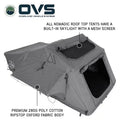 HD Nomadic 2 Person Extended Soft Shell Roof Top Tent, Grey Body & Green Rainfly
