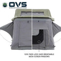 HD Nomadic 2 Person Extended Soft Shell Roof Top Tent, Grey Body & Green Rainfly