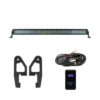Premium Roof Rack Front Light Bar Kit for 2005-2023 Toyota Tacoma