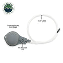 Portable Camp Shower - 23 QT, Nozzle, Foot Pump, and Mesh Storage