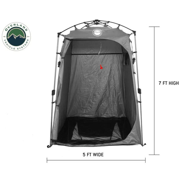 Portable Privacy Room with Shower, Retractable Floor and Amenity Pouches and More – Quick Set Up
