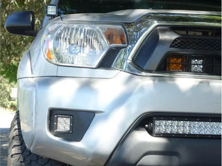 2012-2015 Toyota Tacoma LED Fog Light Pod Replacements Brackets/Combo - Cali Raised LED