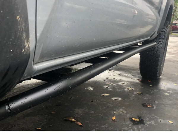 2005-2020 Toyota Tacoma 25 Degree Rock Sliders - Cali Raised LED