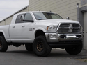 2010-2018 Dodge 2500/3500 22" Bumper Hidden LED Light Bar Brackets/Combo - Cali Raised LED