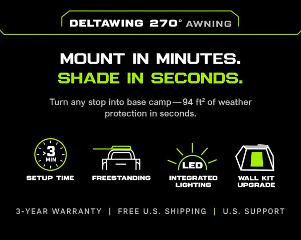 DeltaWing 270° Awning