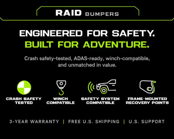 Raid Rear Bumper Kit for Toyota 4Runner (2010-2024)