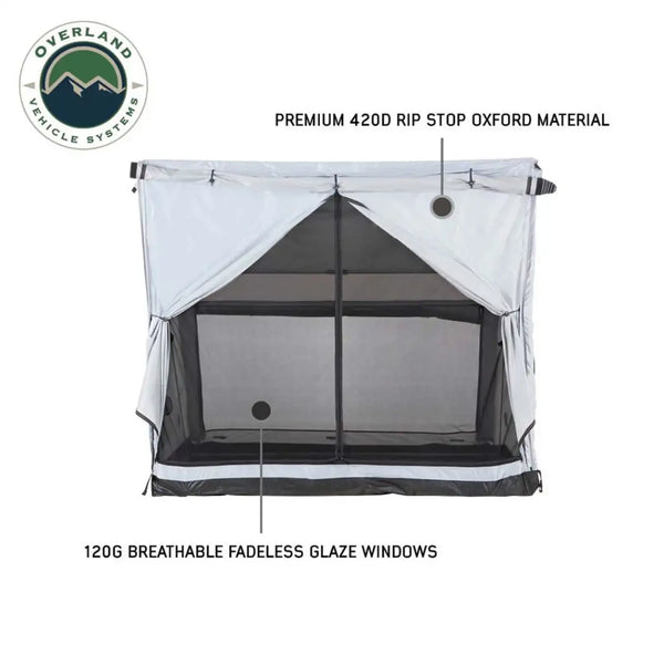 LD P.S.T. Portable Safari Ground Tent, Grey Body & Grey Trim