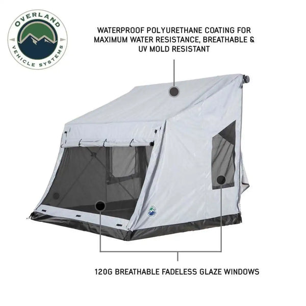 LD P.S.T. Portable Safari Ground Tent, Grey Body & Grey Trim