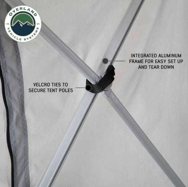 LD P.S.T. Portable Safari Ground Tent, Grey Body & Grey Trim