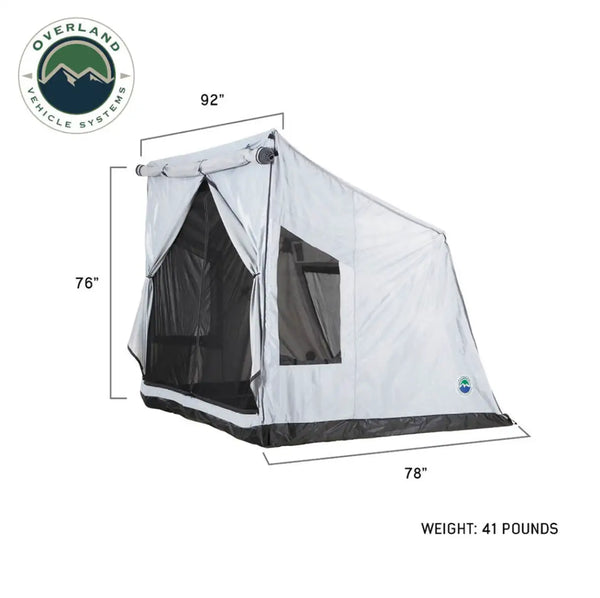 LD P.S.T. Portable Safari Ground Tent, Grey Body & Grey Trim