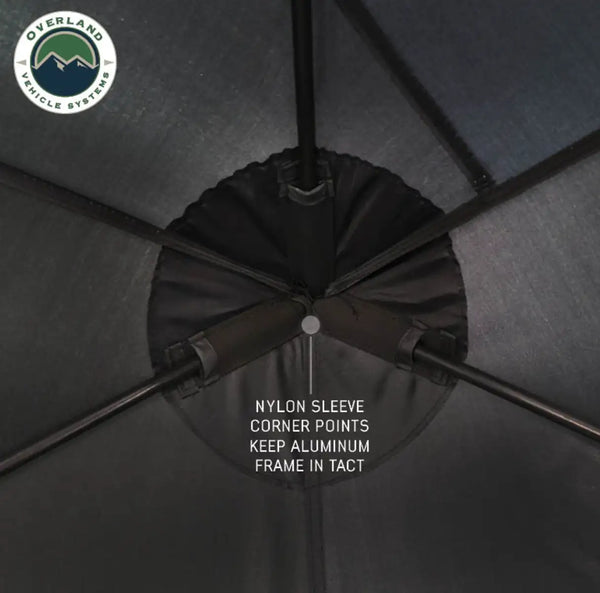Hub Centric Ground Tent - Black Body & Grey Rainfly