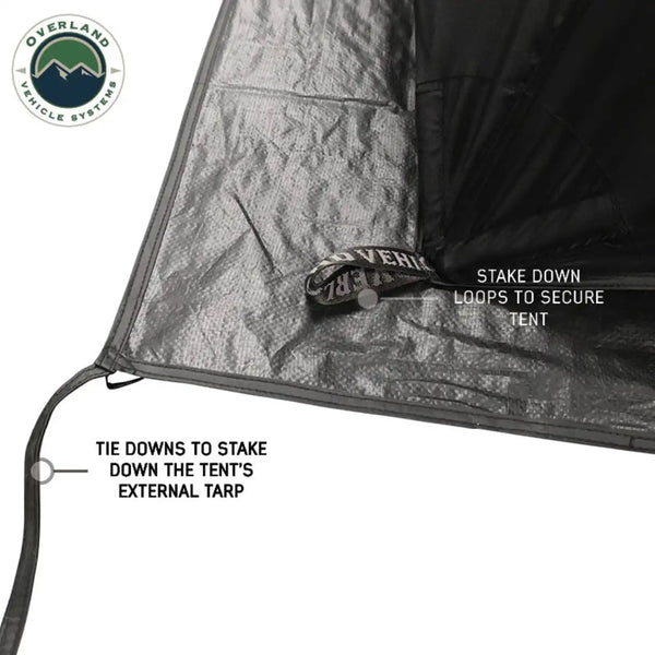 Hub Centric Ground Tent - Black Body & Grey Rainfly