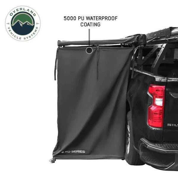 XD Nomadic 90 Degree Pivot Shower Awning - Quick Deploying w/Light Strip & Black Out