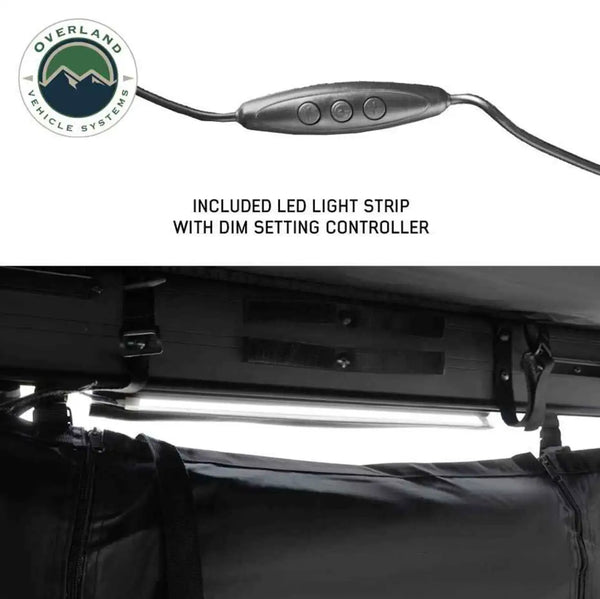 XD Nomadic 90 Degree Pivot Shower Awning - Quick Deploying w/Light Strip & Black Out