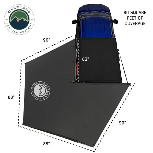 XD Nomadic 270 LT Awning - Black Fabric and Travel Cover