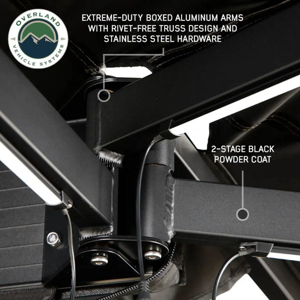 XD Nomadic 270 LT Awning - Black Fabric and Travel Cover