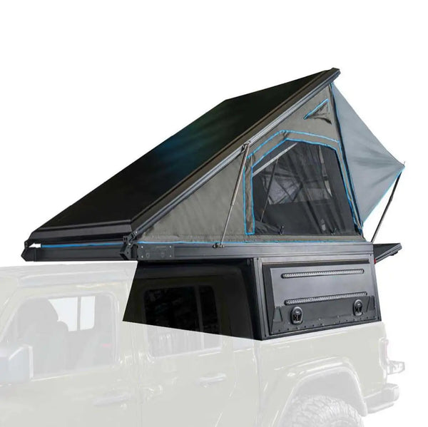 MagPak - Camper Shell/Roof Top Tent Combo with Lights, Rear Molle Panel, Side Tie Downs, Front & Rear Windows