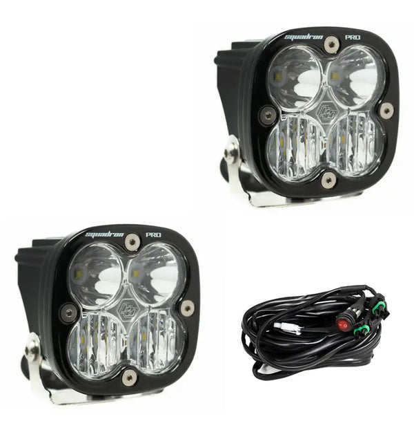 Squadron Pro Black LED Auxiliary Light Pod Pair - Universal
