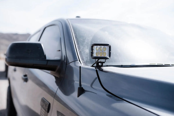 2014-2020 Toyota Tundra Low Profile Ditch Light Brackets/Combo - Cali Raised LED