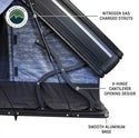 XD Everest Cantilever Aluminum Hard Shell Roof Top Tent, Blue Body & Black Rainfly