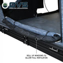 XD K2 Dual Action Clam Shell 2 Person Aluminum Hard Shell Roof Top Tent, Blue Body & Black Rainfly