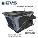 XD K2 Dual Action Clam Shell 2 Person Aluminum Hard Shell Roof Top Tent, Blue Body & Black Rainfly