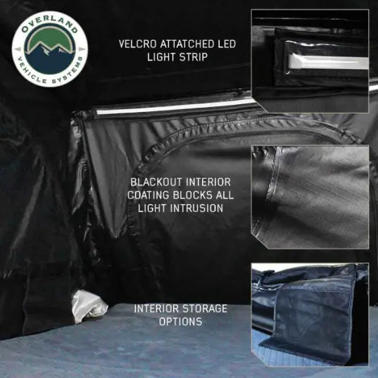 XD Sherpa Hybrid Soft Shell Roof Top Tent, Blue Body & Black Rainfly