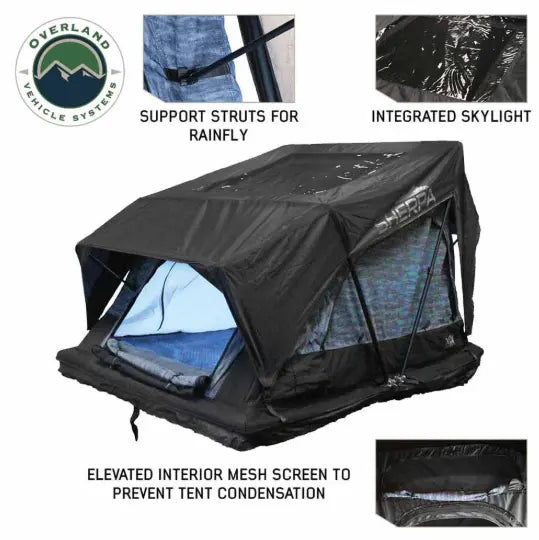 XD Sherpa Hybrid Soft Shell Roof Top Tent, Blue Body & Black Rainfly