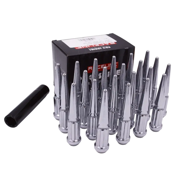 L793850XL6NV 14X2.0 XL CHROME SPIKE 6 LUG KIT INCLUDES 24 LUGS AND 1 INSTALLATION TOOL