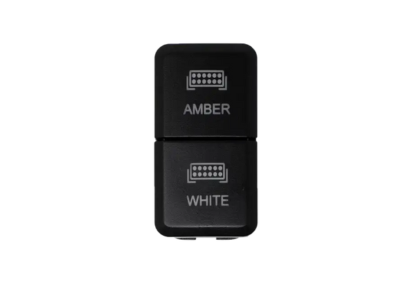 Dual Function Toyota OEM Style "AMBER & WHITE" Switch Tall Style
