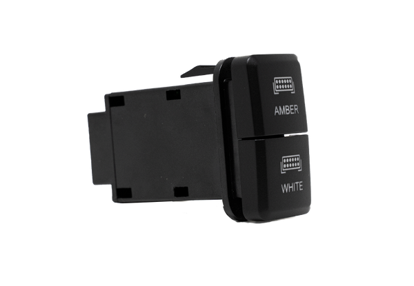 Dual Function Toyota OEM Style "AMBER & WHITE" Switch Tall Style