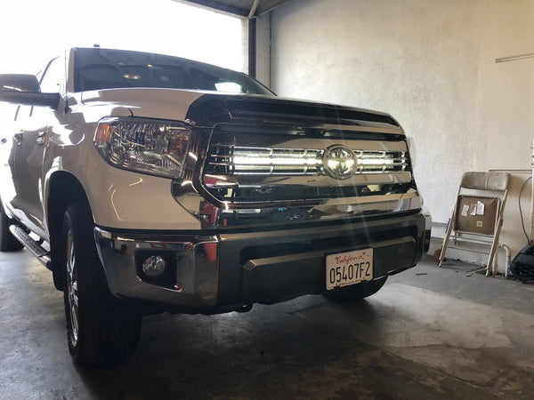 2014-2020 Toyota Tundra 42" Hidden Grille Curved LED Light Bar Brackets/Combo - Cali Raised LED