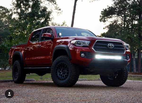 2016-2020 Toyota Tacoma 32 Lower Bumper Hidden LED Light Bar Brackets/Combo - Cali Raised LED